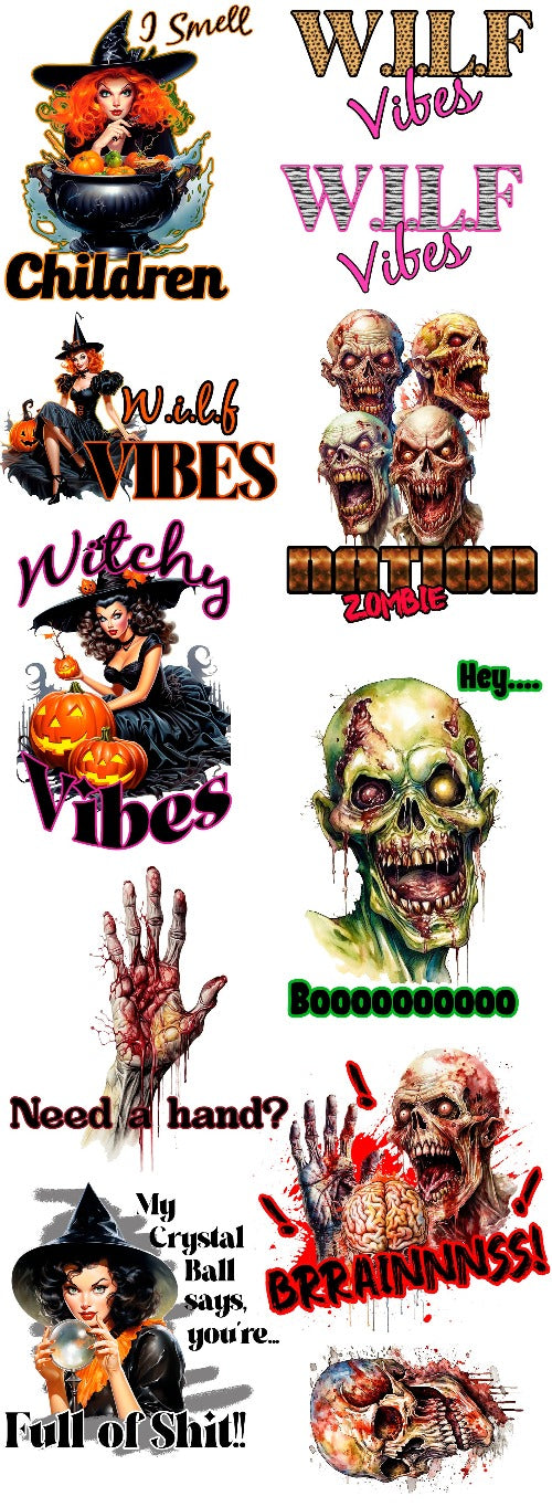 New Halloween Pre- Made Gang Sheets